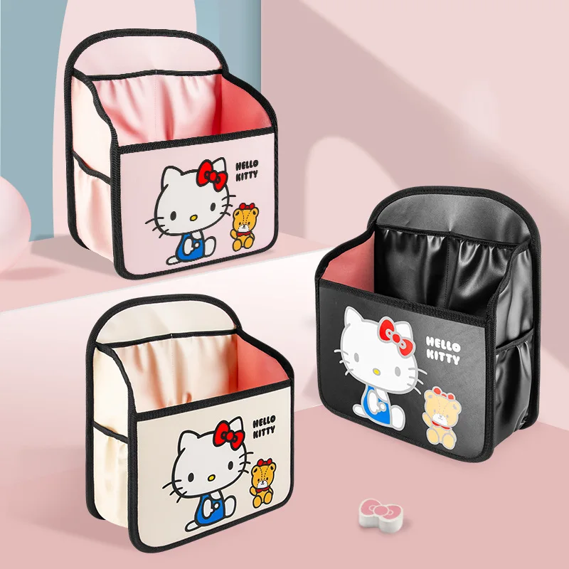 Sanrio Kawaii Hello Kitty Car Storage Bag Anime Cartoon Large Capacity Lovely - £20.50 GBP