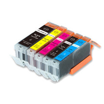 5 Pk Ink Combo Set + Smart Chip For Canon 250 251 Mg5622 Ix6820 Ip7220 M... - £13.42 GBP