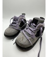 Nike Jordan gray Purple 6c Kids Shoes - $301.06 MXN