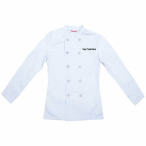 Embroidered Women&#39;s Chef Coat Chef Shirt Cook Coat Personalized with your Text - £24.11 GBP