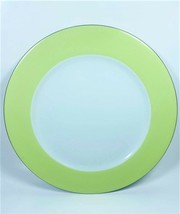 LOT OF 2 Limoges Porcelaine de Sologne Dinner Plates 11.6&quot; Diam - Green - $34.64