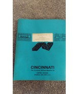Cincinnati Milacron Machine Acramatic IV Contouring Control Manual #- 61... - $176.41 CAD