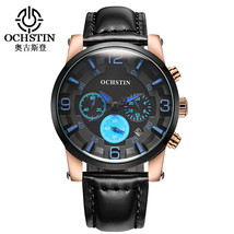  Men&#39;s Quartz Watch - Waterproof Chronograph Wristwatch LK733229651631 - £29.93 GBP