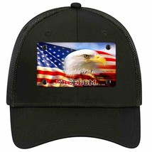 Freedom Bald Eagle Novelty Black Mesh License Plate Hat - £23.17 GBP