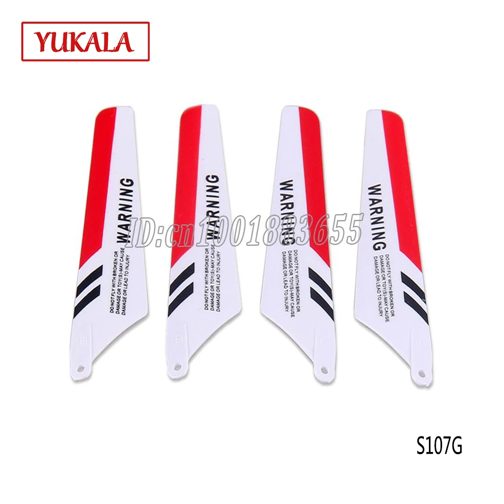 Play SYMA 4pcs/set S107G RC Helicopter Play accessories S107C Main Blade  Upgrad - £23.09 GBP