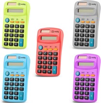 Colors May Vary Emraw Pocket Size Calculator 8 Digit, Dual Power, Large Lcd - £35.87 GBP