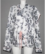 2-Pc PJ SALVAGE Black Grey Roses Pink Trim SUPER SOFT Pajamas Wm&#39;s X/L N... - $116.24 CAD