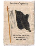 British Empire State Of Trengganu Flag Kensitas Cigarettes Silk Trade Card - $3.95