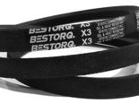 BESTORQ A35 or 4L370 Classic Wrapped Rubber X3 V-Belt, Black, 2/Pk - $18.90