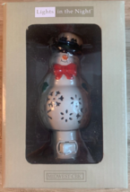 Ganz MX179978 Ceramic Snowman Night-Light, 6 Inches Height, Plug In: Chr... - £23.93 GBP