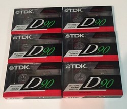 Tdk - D90 High Output Blank Cassette Tapes - 6 NEW/SEALED Nos - £5.64 GBP