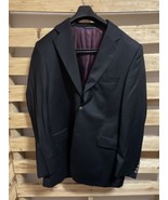 J. Victor Black Sport Coat Dress Suit Jacket Men&#39;s Size 46R  KG JD - £58.66 GBP