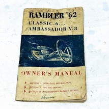 1962 AMC American Motors Rambler Classic 6 Ambassador V8 Owners Manual OEM Used - £10.74 GBP