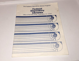 Federal Depository Library Program Washington, D.C. May 1983 - £5.08 GBP