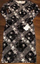 NWT LuLaRoe Small Black White Noir Blanc Stars Jacquard Debbie L/S Sheath Dress - £30.05 GBP