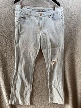 Seven For All Mankind Jeans Women’s Size 32 Light Wash Distressed - £10.55 GBP