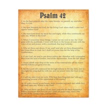  Psalm 42 Chapter Gold Bible Canvas Christian Wall Art Ready to  - £59.41 GBP+