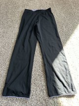 Danskin Now Black Wide Leg Leggings Medium Petite Athletic Pull Up Lounge - $9.49