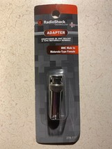 RadioShack BNC Male Plug to Motorola-Type Female Jack RF Adapter 278-117, NEW - $9.98