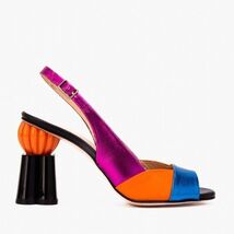 The Rize Multicolor Pumpkin Heel Leather Women Sandal image 2