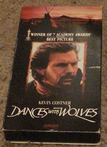 Gently Used VHS Video, Dances With Wolves, Kevin Costner,Graham Greene, VG COND - £4.75 GBP