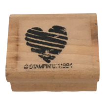 Stampin Up Rubber Stamp Small Scribble Heart Love Valentines Scrapbooking Cards - £3.15 GBP