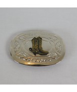 Chambers Belt Co Cowboy Boots Spurs Belt Buckle Vintage Made in USA 3.75... - £9.20 GBP