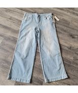 No Boundaries Wide Leg Blue Jeans Mid Rise Women’s Size 16 NWT Light Wash - $19.79