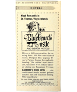 1968 Bluebeard&#39;s Castle Hotel Advertisement Vintage Virgin Islands Trave... - $28.01 CAD