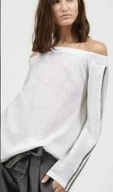 Brunello Cucinelli Linen Off Shoulders Sequin Sweater Monili Sz Xl Nwt - £311.95 GBP