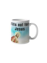 Tits out for Jesus - White glossy mug - £14.38 GBP+
