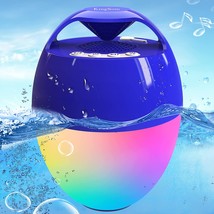 Portable Bluetooth Pool Speaker,Hot Tub Speaker with Colorful Lights,IP68 - £41.65 GBP
