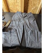 GAP Womens Light Grey Wool Blend Cuffed Dress Pants Size 12 Lined Career - $27.72