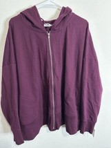 Terra And Sky Woman’s Purple Full Zip Hoodie Sweater Size 2XL - $29.69