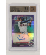 2017 Bowman Chrome Schizzi Autografi Royce Lewis Viola Refr. BGS 9.5 Gem... - $524.66