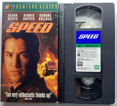 1996 Speed Keanu Reeves Dennis Hopper Sandra Bullock Premiere Series VHS Tape - £2.19 GBP