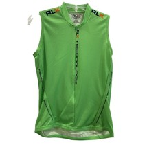 Polo Ralph Lauren RLX Women Cycling Shirt Bicycle Vest Green Reflective Pocket M - £14.97 GBP