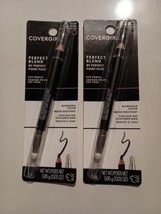 2X Covergirl Perfect Blend by Perfect Point Plus Eye Pencils #100 Basic Black - £6.23 GBP