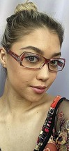 New Vintage ALAIN MIKLI AL31122 54mm Red Women&#39;s Eyeglasses Frame France - £275.41 GBP