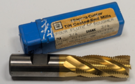 Niagara Cutter HSCO 3/4&quot; Dia &amp; Shank REM445 TiN Coated 4 Flute Rougher E... - $29.69