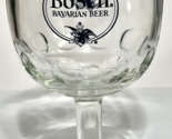 Busch Bavarian Beer Glass Beer Goblet Stemmed Thumbprint 12oz Double Sid... - $13.96