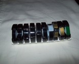 10 VTG Rolls Dymo Labeling Tape 3/8” - 7  BLACK 2 GOLD 1 GREEN for Label... - $24.74
