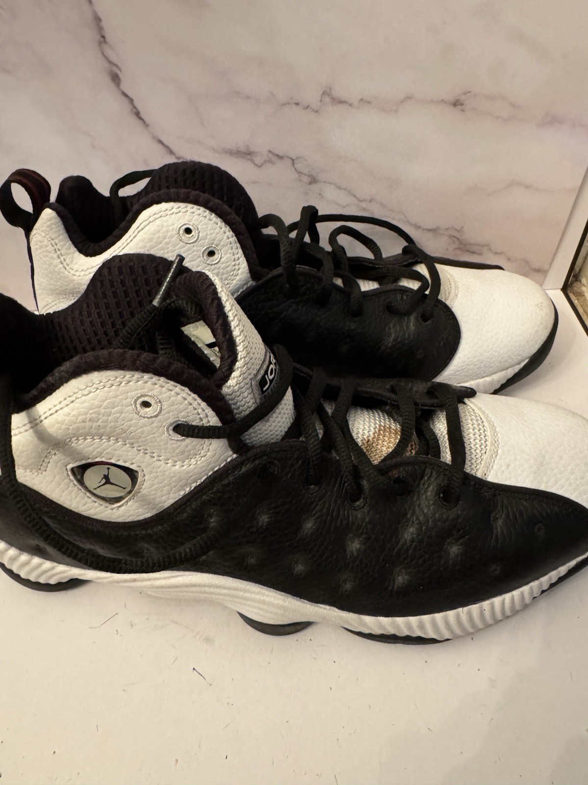 Jordan Performance Brand Of Excellence Black And White Shoes  - $24.74