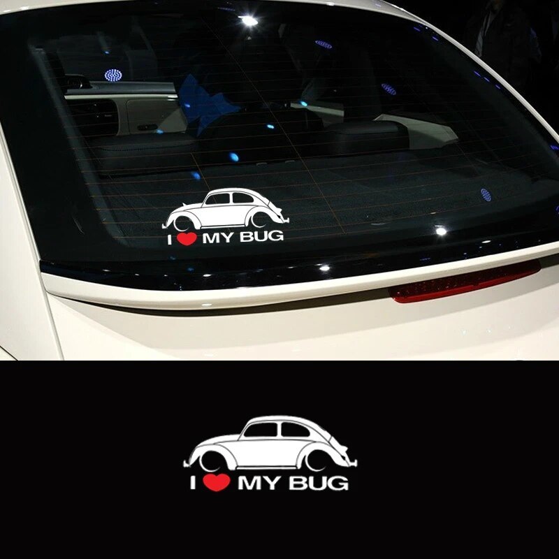 Primary image for 18CM*7CM I Love Bug Car Body Sticker for  tle Car Accessories KK Vinyl