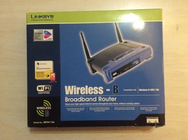 LINKSYS WIRELESS - B Broadband Router - MODEL BEFW11S4 - Free Shipping - $20.95