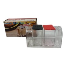 Vintage Lucite Mail Box Salt &amp; Pepper Toothpick Holder Set Vintage Origi... - £10.38 GBP