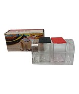 Vintage Lucite Mail Box Salt &amp; Pepper Toothpick Holder Set Vintage Origi... - £10.24 GBP