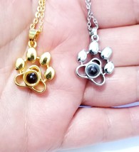 Pet Paw Necklace, Cat Dog Necklace, Animal Lover Necklace, Best Friend Gift - £20.57 GBP