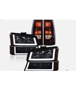 Fit For 2003-2006 Chevy Silverado 1500 2500 LED DRL Headlights Tail Ligh... - $127.45 CAD