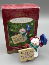 Hallmark Keepsake Ornament Millennium Snowman Tip Your Hat to the Millennium - £5.43 GBP